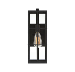 Ericson One Light Outdoor Wall Lantern in Matte Black