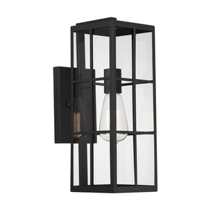 Ericson One Light Outdoor Wall Lantern in Matte Black