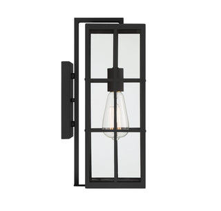 Ericson One Light Outdoor Wall Lantern in Matte Black