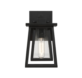 Denver One Light Outdoor Wall Lantern in Matte Black