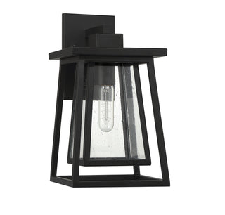 Denver One Light Outdoor Wall Lantern in Matte Black