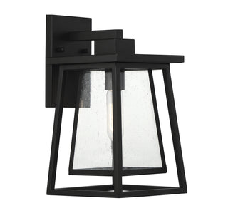 Denver One Light Outdoor Wall Lantern in Matte Black