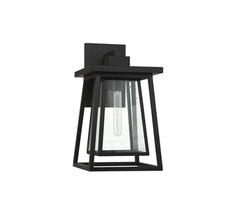 Denver One Light Outdoor Wall Lantern in Matte Black