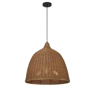 Macra Three Light Pendant in Café