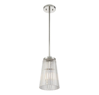 Chantilly One Light Pendant in Polished Nickel