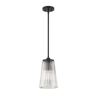 Chantilly One Light Pendant in Matte Black