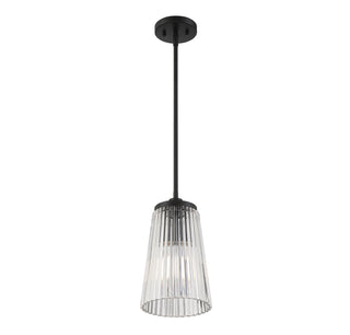 Chantilly One Light Pendant in Matte Black