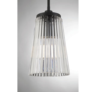 Chantilly One Light Pendant in Matte Black