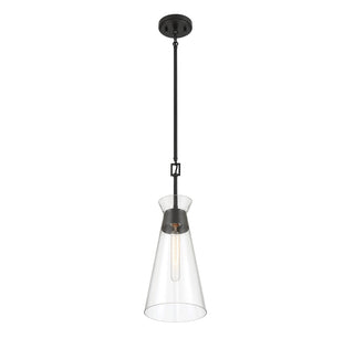 Lakewood One Light Pendant in Matte Black