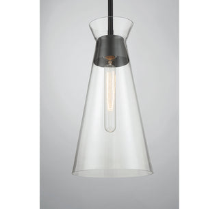 Lakewood One Light Pendant in Matte Black