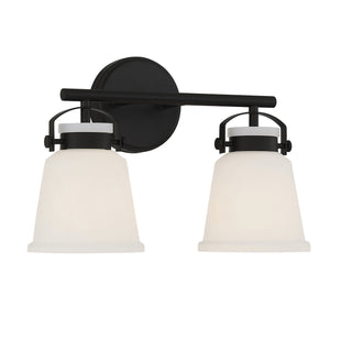 Kaden Two Light Bathroom Vanity in Matte Black