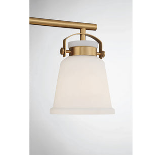Kaden Three Light Bathroom Vanity in Warm Brass