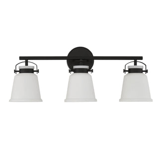 Kaden Three Light Bathroom Vanity in Matte Black