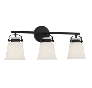 Kaden Three Light Bathroom Vanity in Matte Black