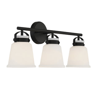 Kaden Three Light Bathroom Vanity in Matte Black
