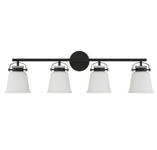 Kaden Four Light Bathroom Vanity in Matte Black