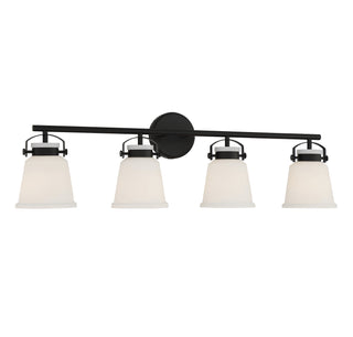 Kaden Four Light Bathroom Vanity in Matte Black