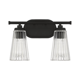 Chantilly Two Light Bathroom Vanity in Matte Black