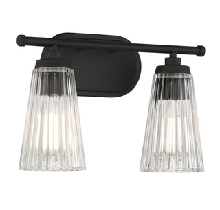 Chantilly Two Light Bathroom Vanity in Matte Black