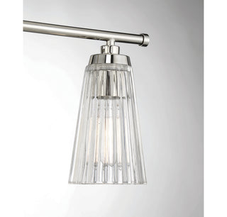 Chantilly Three Light Bathroom Vanity in Polished Nickel