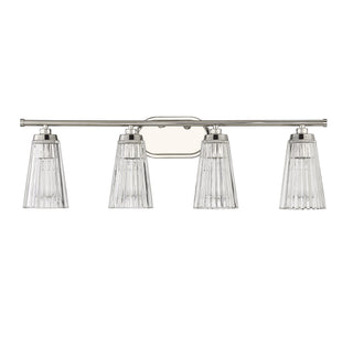 Chantilly Four Light Bathroom Vanity in Polished Nickel