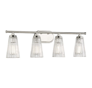 Chantilly Four Light Bathroom Vanity in Polished Nickel
