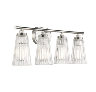 Chantilly Four Light Bathroom Vanity in Polished Nickel