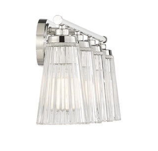 Chantilly Four Light Bathroom Vanity in Polished Nickel