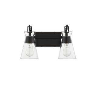 Lakewood Two Light Bathroom Vanity in Matte Black