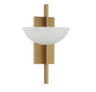 Fallon One Light Wall Sconce in Warm Brass
