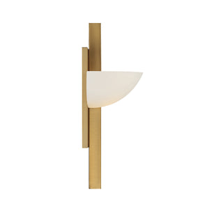 Fallon One Light Wall Sconce in Warm Brass
