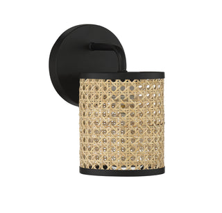 Jaylar One Light Wall Sconce in Matte Black