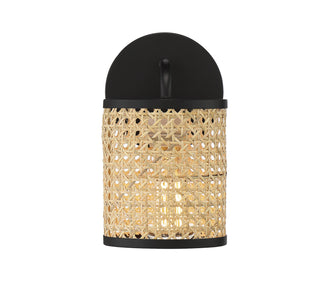 Jaylar One Light Wall Sconce in Matte Black