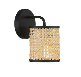 Jaylar One Light Wall Sconce in Matte Black