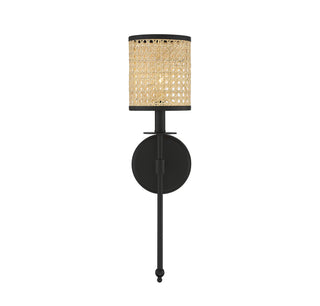 Jaylar One Light Wall Sconce in Matte Black