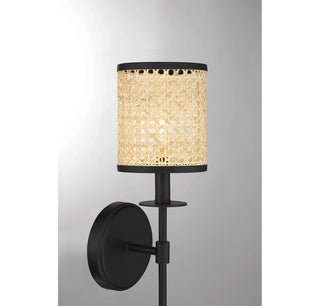 Jaylar One Light Wall Sconce in Matte Black