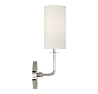 Powell One Light Wall Sconce in Polished Nickel