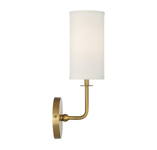 Powell One Light Wall Sconce in Warm Brass