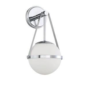 Polson One Light Wall Sconce in Polished Chrome