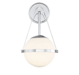 Polson One Light Wall Sconce in Polished Chrome