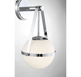 Polson One Light Wall Sconce in Polished Chrome