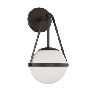Polson One Light Wall Sconce in Matte Black
