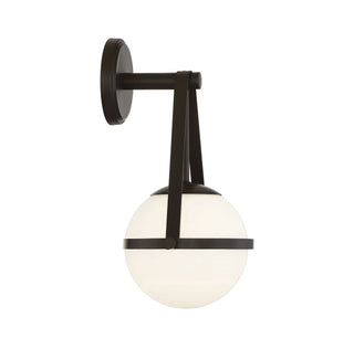 Polson One Light Wall Sconce in Matte Black