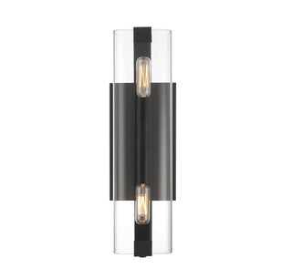Winfield Two Light Wall Sconce in Matte Black