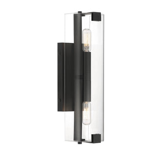 Winfield Two Light Wall Sconce in Matte Black
