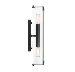 Winfield Two Light Wall Sconce in Matte Black