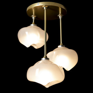 Ume Ume 3-Light Semi-Flush in Modern Brass