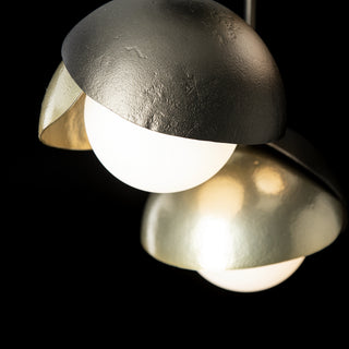 Brooklyn Brooklyn 3-Light Double Shade Semi-Flush in Oil Rubbed Bronze