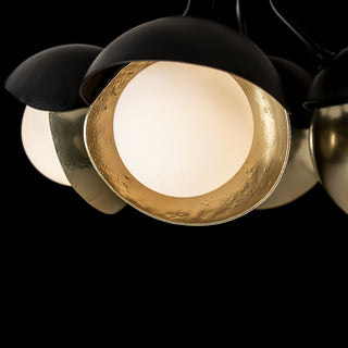 Brooklyn Brooklyn 4-Light Double Shade Semi-Flush in Black