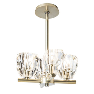 Gatsby Gatsby 4-Light Semi-Flush/Pendant in Modern Brass